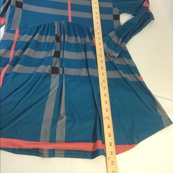 Furnex Long Sleeve Tunic, Loose Top Striped Shirt - Picture 7 of 7